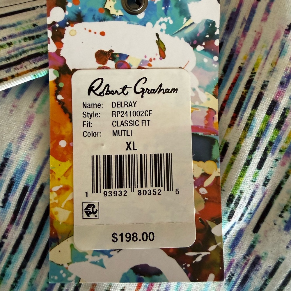 Robert Graham Men’s Delray Classic Fit Knit Button Down Shirt NEW - Picture 3 of 11
